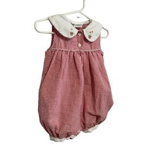 Vintage Seersucker Carter’s Bubble Suit 1PC Size 3-6 Months